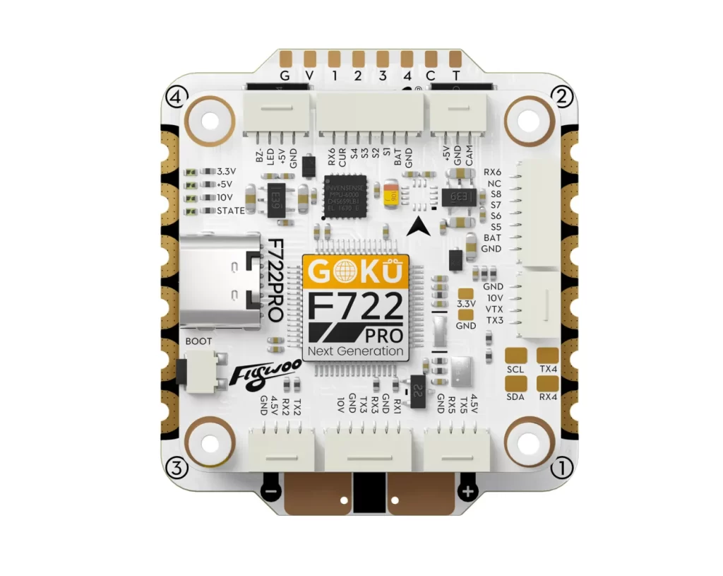 Tháp Mạch Flywoo GOKU F722 Pro V2 55A 32Bit 128K 30X30